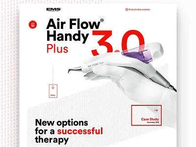 Productpage Design Vision – EMS clean design flat icon onepage type typography ui ux vector web