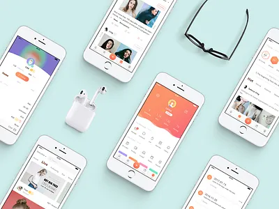 Beauty App after app beauty before design diary interface micro plastic orange profile