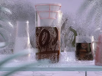 Coffee Series: XOXO 3d c4d coffee cold brew heavy cream marble octane palm steamy xoxo