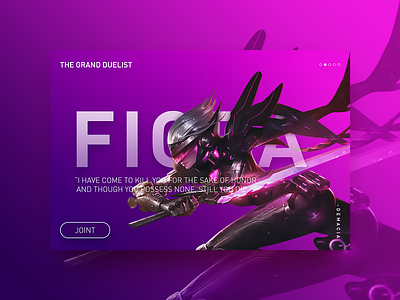 Fiora league of legends ui ux