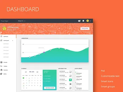 Free Dashboard design color dashboard free freebies google manage new scheduler smart icon task