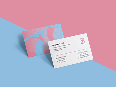 Dr Sharif Business Cards branding business cards doctor identity logo medical print stationary