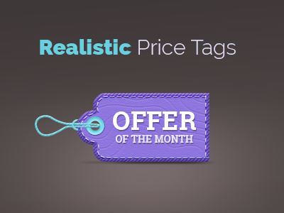 Realistic Price Tags brochure design flyer monthly discount offer print sale special template website