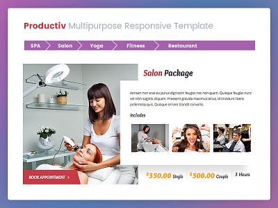 Productiv SPA & Salon Services beauty facial health massage salon spa stone treatment yoga