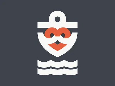 Anchor Heart Symbol anchor heart nautical symbol