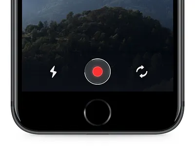 Record broadcast interface ios mobile record ui video