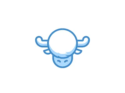Yak animal branding construction logo mascot vector yak