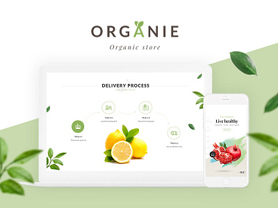 Organie e commerce floral minimal organic wordpress