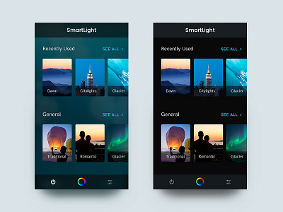 Smart Lightening App app ios lights philips hue smart homes smarthomes ui ux uxui