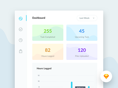 Todo App Sketch File do graphs icon icons interface management task to ui ux webapp