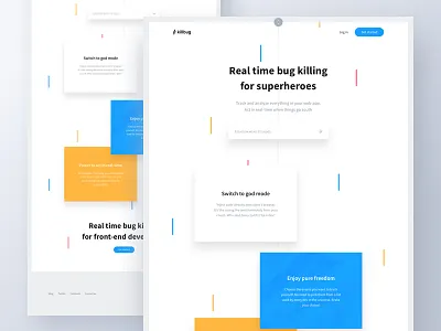 Killbug analyse analyze bug developers emmanuel emmanuel julliot front end landing real time superheroes track ui