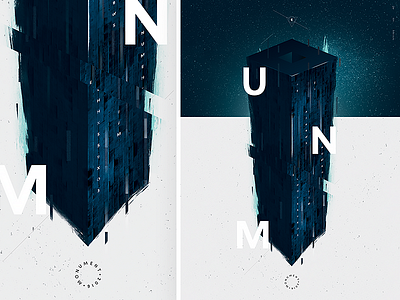 Monument – poster abstract brush design exploration monument office poster print shape texture typography