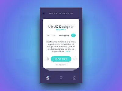 Job Listing daily dark job listing ui ux