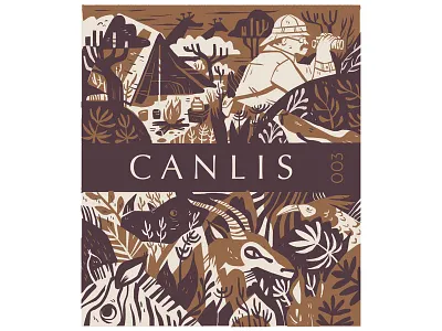 Canlis Matchbook Series 003 animals illustration matchbook product wild