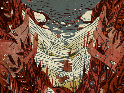 Bones of the Coast cover comics cover illustration pnw