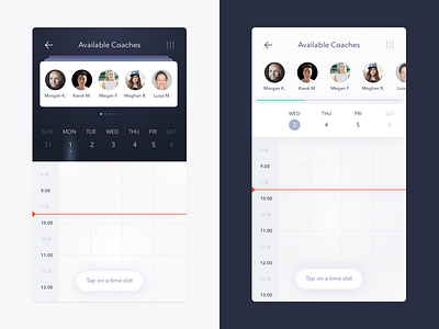 booking app application design interface ios mobile thrive ui