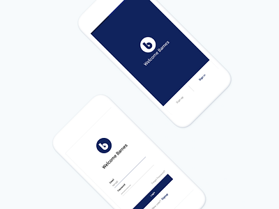 Barnes Splash & Login Screen Application Concept app card creditcard donation flow gif ios money payment
