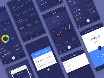 Finance management app 17seven finance graphic design gui design interaction iphone app design mobile prototype ui design user interface design ux design uxd