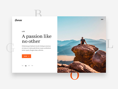 Article Card article card blog button clean magazine orange passion typography ui ux web web design