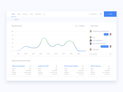 Freelance statistic dashboard chat dashboard flat graph minima ui ux web