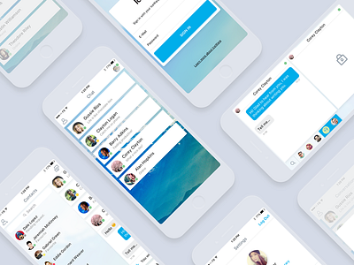 IceChat by Icewarp chat ios iphone screen ui user interface ux