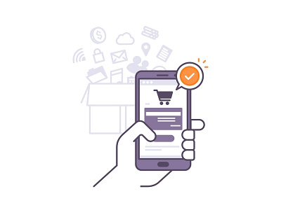Shoping 📱 bank buy card cash coin credit hand logo money order phone shoping