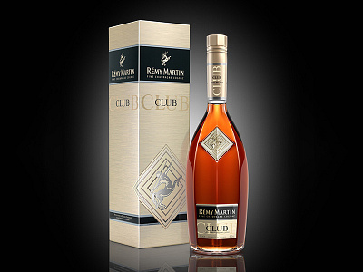 Remy Martin Cognac Club bottle box club cognac design france label pack