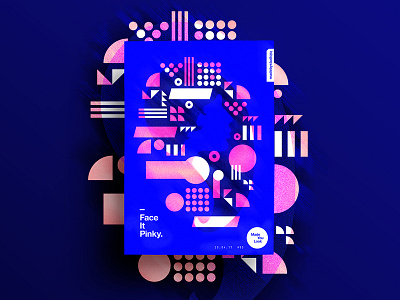 👁Made You Look👁 95 | Face It Pinky. 2017 365 color colour freelance happy level motivation poster postereveryday typography