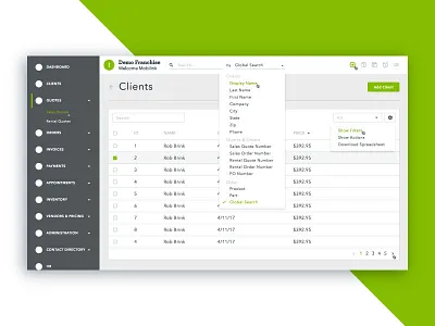 Client Dashboard bootstrap dashboard design ui user interface web design