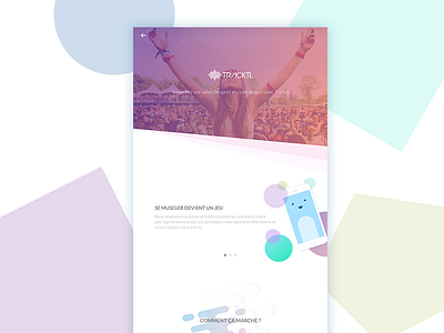 Landing page studies for Tracktl 🐳 desktop landing landing page music web web design