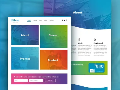 Ribera Shopping shopping site ui ux web website