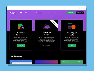 Figma Resources Landing Page app cards figma icons illustrator mockup resources ui website wireframe