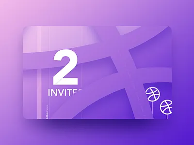 2 Dribbble Invites designer draft dribbble giveaway invitation invite player portfolio profile