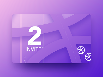 2 Dribbble Invites designer draft dribbble giveaway invitation invite player portfolio profile