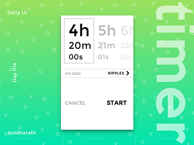 [Daily UI] Day 14 Timer colors dailyui day14 minimal shades of gray simple things timer user interface white