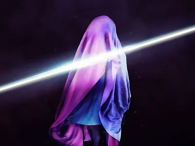 RAYS bolt c4d cloth human lightning ray render