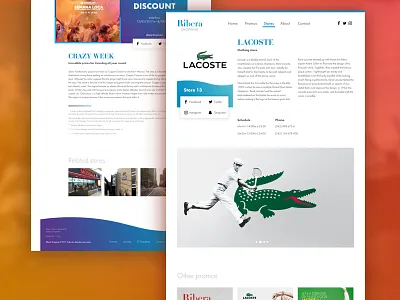 Ribera Shopping design shopping site ui ux web website