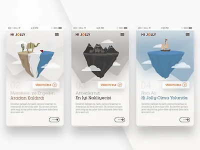 Hi Jolly Legend / Mobile camel illustration mobile story ui ui design vector web