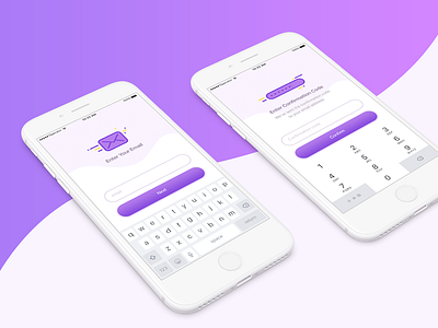 Email confirmation android app illustration ios mobile ui ux