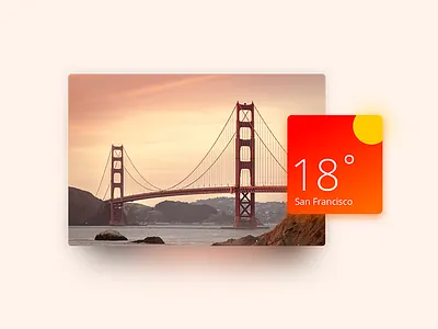 Practice: Weather widget 1 - sunny san francisco sunny weather weather report widget