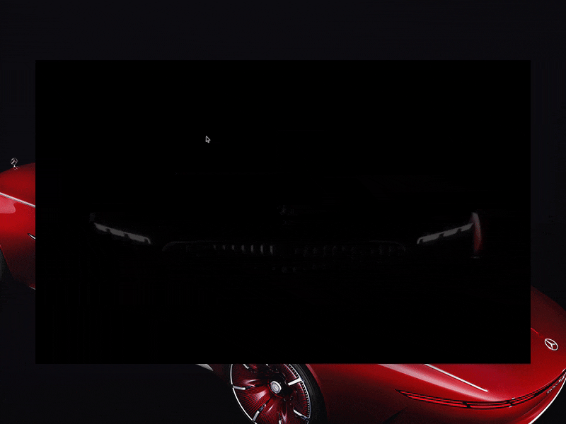 Mercedes-Maybach 6 animation clean minimal principle promo web website