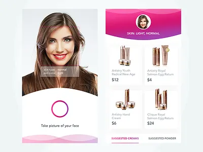 Makeupgram - Take photo and get makeup beautiful camera company cosmetic girl instagram makeup mobile app photo uiux