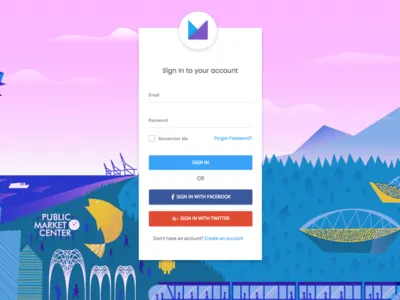 Login and Register Form buttons card form login material material design register