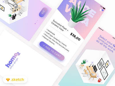 Home2 Interior Design App –– Sketch FREEBIE app freebie interface ios iphone product sketch ui uiux ux