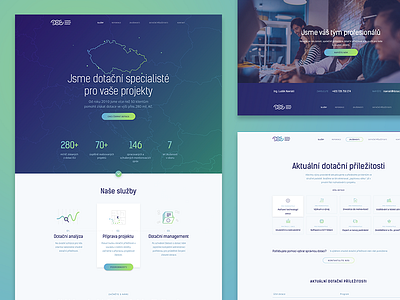 Dotace CGP gradient map simple web webdesign