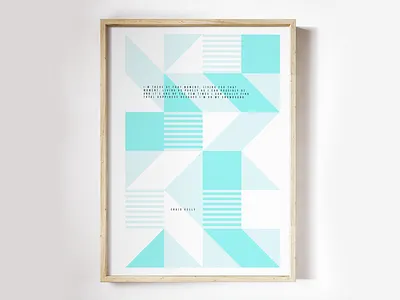 Ultimate ride 🏂 abstract blue craig geometrical kelly poster print quote snowboard wall
