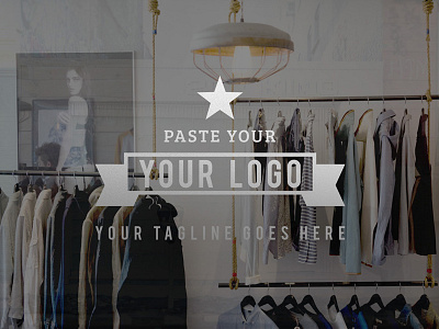 FREE Storefront Vinyl Logo Mockup apparel store branding mockup fashions store free logo mockup mockup mockups storefront storefront mockup tee shirt store