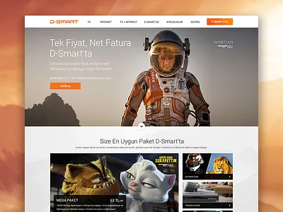 D-Smart Web Design broadcast movie pay tv television the martian tv tv shows web site