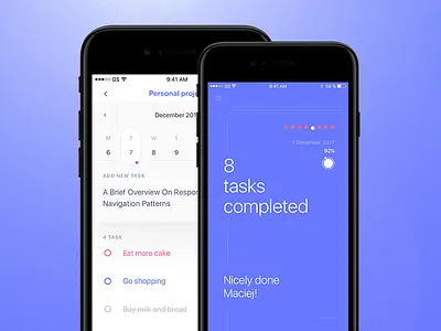 To Do Manager and Summary view app ios list manager mobile todo ui