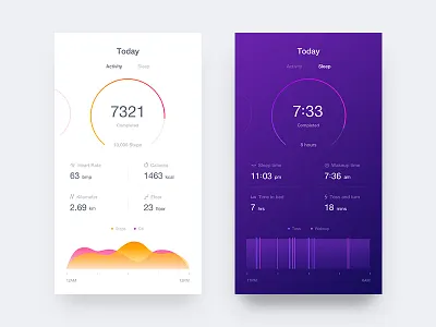 Fitness app #1 android app clean fitness icon ios run sleep ui ux